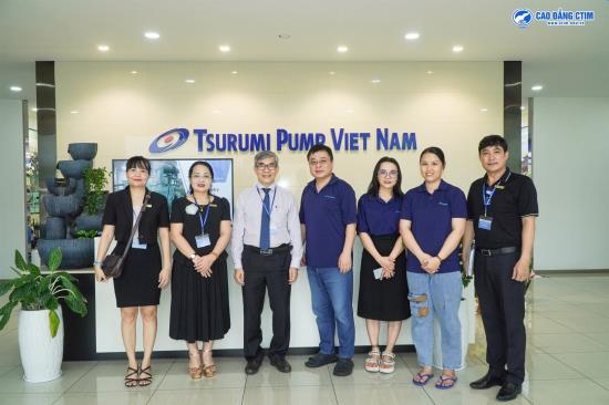Ban giám hiệu trường Cao đẳng CTIM tham quan và gặp gỡ Lãnh đạo Công ty TNHH Tsurumi Pump Việt Nam